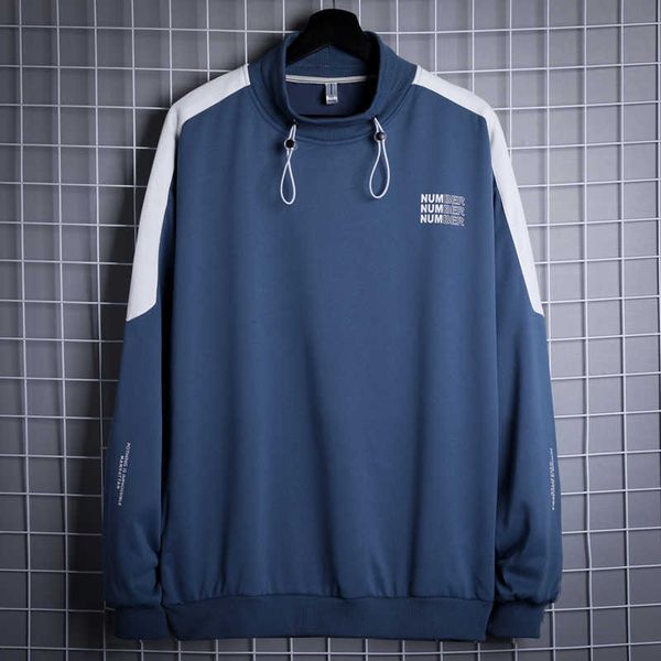 autumn winter men sweatshirts stand collar loose streetwear splicing drawstring pullover long sleeve hoodies clothes male 210603, Black
autumn winter men sweatshirts stand collar loose streetwear splicing drawstring pullover long sleeve hoodies clothes male 210603, Black