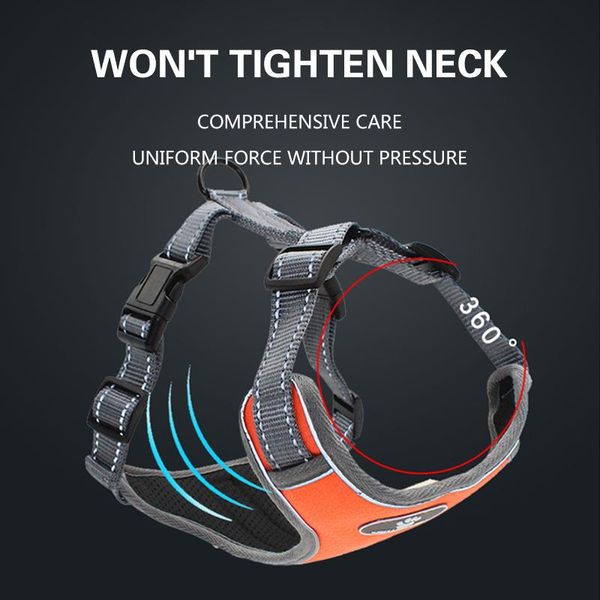 dog apparel harness vest adjustable reflective pet harnesses soft breathable mesh chest strap for dogs outdoor walking supplies
dog apparel harness vest adjustable reflective pet harnesses soft breathable mesh chest strap for dogs outdoor walking supplies