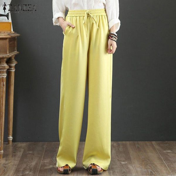 women's pants & capris stylish satin wide leg trousers zanzea 2021 casual drawstring long pantalon palazzo female solid turnip plus siz, Black;white
women's pants & capris stylish satin wide leg trousers zanzea 2021 casual drawstring long pantalon palazzo female solid turnip plus siz, Black;white