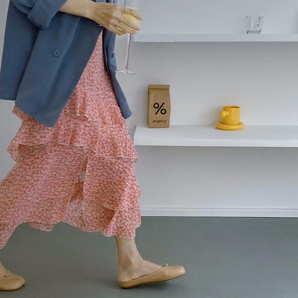 skirts 2021 summer casual women floral skirt high waist slim chiffon long cake pink gray, Black
skirts 2021 summer casual women floral skirt high waist slim chiffon long cake pink gray, Black