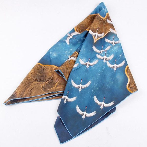 scarves 19mm luxury 100% silk scarf wraps women grade shawl foulard double side prints 35"x35", Blue;gray
scarves 19mm luxury 100% silk scarf wraps women grade shawl foulard double side prints 35"x35", Blue;gray