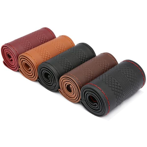 steering wheel covers leather embossed cover four seasons universal cowhide car handle non-slip wear-resistant
steering wheel covers leather embossed cover four seasons universal cowhide car handle non-slip wear-resistant