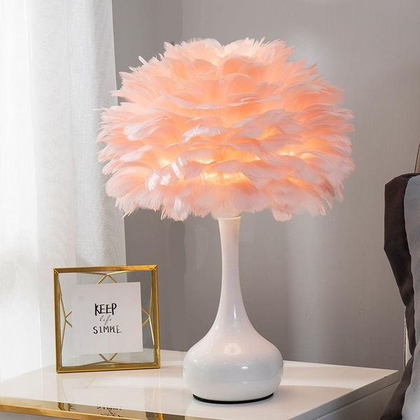 table lamps feather night light creativity romantic decorative lights vase ornaments bedside lamp remote control b5445
table lamps feather night light creativity romantic decorative lights vase ornaments bedside lamp remote control b5445
