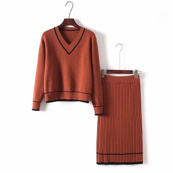 women's two piece pants set female 2021 autumn two-piece fashion temperament knit solid color v-neck shirt casual elegant skirt, White
women's two piece pants set female 2021 autumn two-piece fashion temperament knit solid color v-neck shirt casual elegant skirt, White
