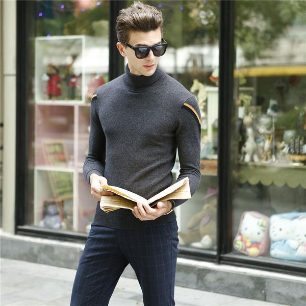 men's sweaters arrival 2021 male 100% merino wool sweater autumn & winter turtleneck cashmere jumper man fashion stripes warm knitwear, White;black
men's sweaters arrival 2021 male 100% merino wool sweater autumn & winter turtleneck cashmere jumper man fashion stripes warm knitwear, White;black