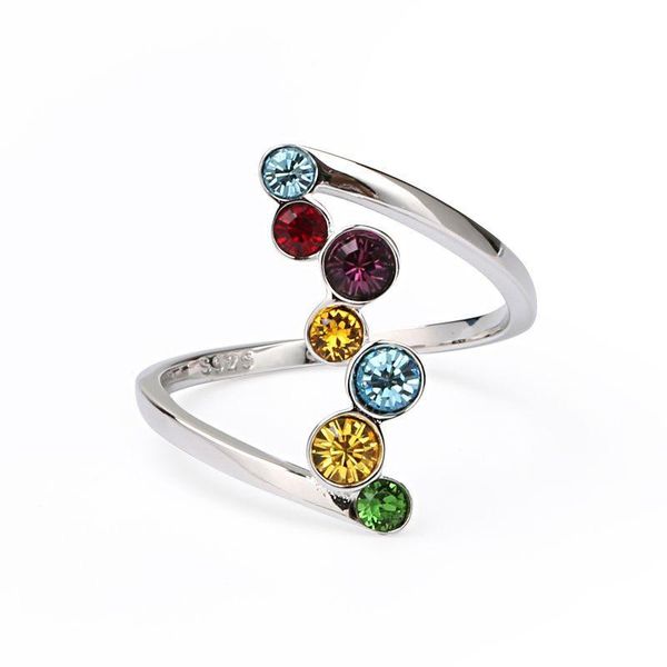 wedding rings creative jewelry exquisite women 925 sterling silver multi-color cubic zirconia crystal delicate finger, Slivery;golden
wedding rings creative jewelry exquisite women 925 sterling silver multi-color cubic zirconia crystal delicate finger, Slivery;golden