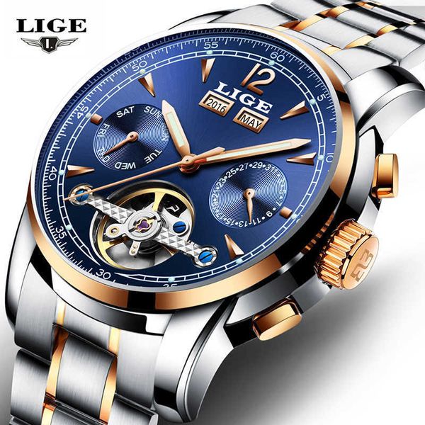 relojes lige automatic mechanical business men watch luxury brand casual watches men's wristwatch army clock relogio masculino 210527, Slivery;brown
relojes lige automatic mechanical business men watch luxury brand casual watches men's wristwatch army clock relogio masculino 210527, Slivery;brown