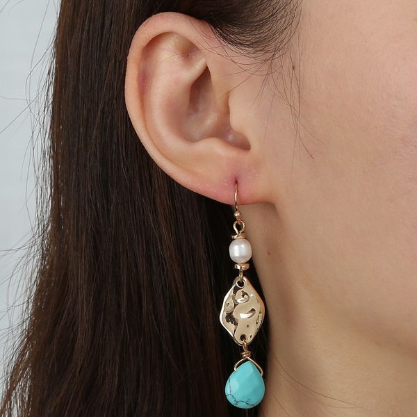 2021 fashion natural pearls dangle earrings women korean simple elegant metal earrings jewelry for girl gift trinkets, Silver
2021 fashion natural pearls dangle earrings women korean simple elegant metal earrings jewelry for girl gift trinkets, Silver