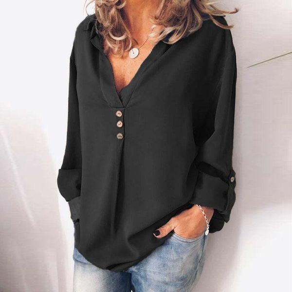 elegant chiffon blouse women long sleeve cotton blouses v-neck solid color office lady shirt female women's & shirts, White
elegant chiffon blouse women long sleeve cotton blouses v-neck solid color office lady shirt female women's & shirts, White