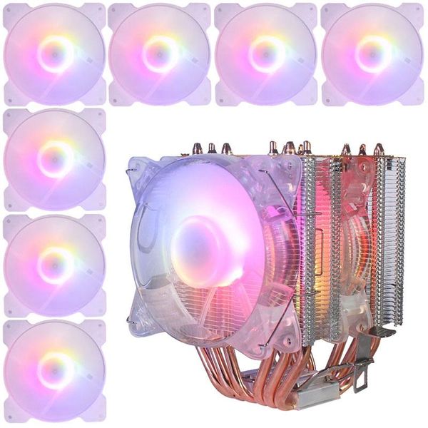 copper tube cpu radiator chassis fan synchronous lighting 1150amd1366 2011 crystal light dual + fans & coolings
copper tube cpu radiator chassis fan synchronous lighting 1150amd1366 2011 crystal light dual + fans & coolings