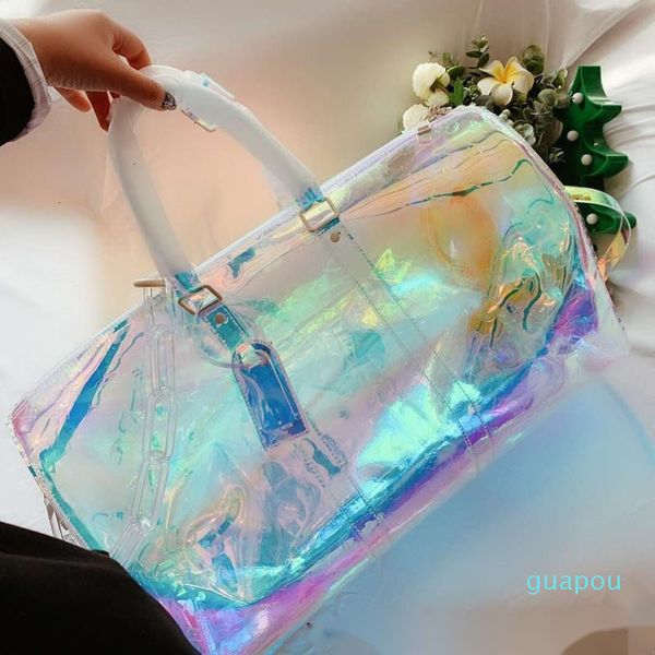 laser printing chain hand luggage travel bag pvc duffel bags men women one shoulder his large transparent
laser printing chain hand luggage travel bag pvc duffel bags men women one shoulder his large transparent