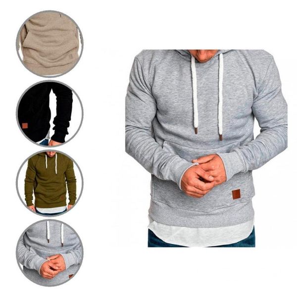 men's sweaters all match great elastic cuff men hoodie warm spring sweatshirt solid color for going out, White;black
men's sweaters all match great elastic cuff men hoodie warm spring sweatshirt solid color for going out, White;black