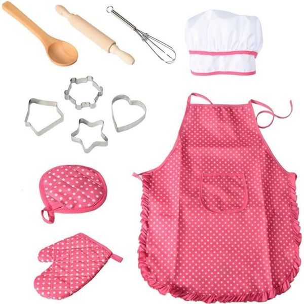 11pcs apron for little girls kids cooking baking set chef hat mi& utensil toddler dress up costume role play aprons
11pcs apron for little girls kids cooking baking set chef hat mi& utensil toddler dress up costume role play aprons