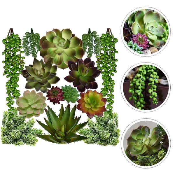 14pcs fake plants faux succulents imitated po props (green) decorative flowers & wreaths
14pcs fake plants faux succulents imitated po props (green) decorative flowers & wreaths