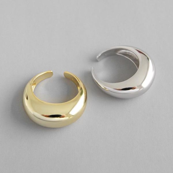 cluster rings 1pc authentic s925 sterling silver ins white cold wind geometric arc smooth surface adjustable ring tlj531, Golden;silver
cluster rings 1pc authentic s925 sterling silver ins white cold wind geometric arc smooth surface adjustable ring tlj531, Golden;silver