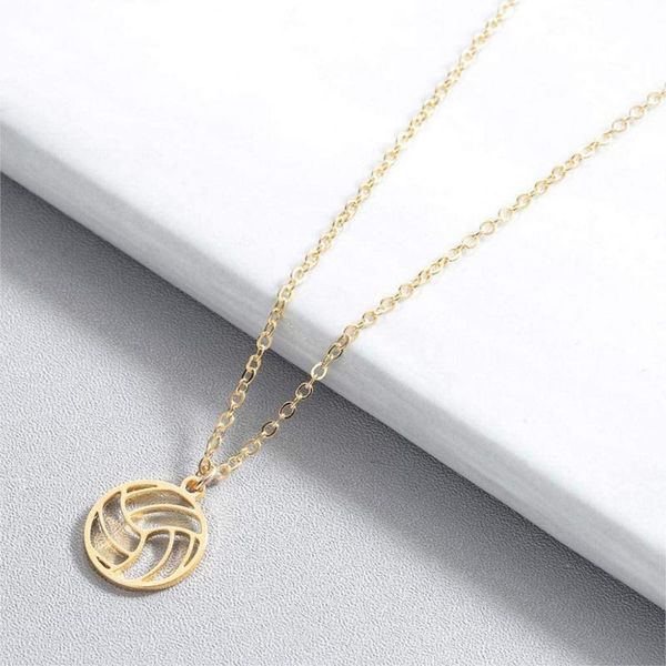 pendant necklaces fashion geometric elements volleyball necklace cut metal hollow ball sports jewelry gifts collares para mujer, Silver
pendant necklaces fashion geometric elements volleyball necklace cut metal hollow ball sports jewelry gifts collares para mujer, Silver