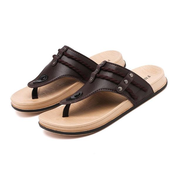 men slippers sandals leather flip flops 2021 summer anti-skid outdoor light fashion casual beach man, Black
men slippers sandals leather flip flops 2021 summer anti-skid outdoor light fashion casual beach man, Black