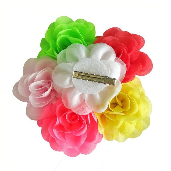 50pcs/lot 28colors 3" chiffon petals flower hair clips rolled rose fabric flowers with barrettes girls headwear butterfly accessories, Slivery;white
50pcs/lot 28colors 3" chiffon petals flower hair clips rolled rose fabric flowers with barrettes girls headwear butterfly accessories, Slivery;white