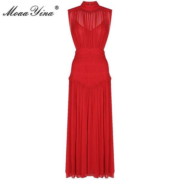 casual dresses moaayina fashion designer dress summer women's stand collar sleeveless ruched slim party dinner, Black;gray
casual dresses moaayina fashion designer dress summer women's stand collar sleeveless ruched slim party dinner, Black;gray