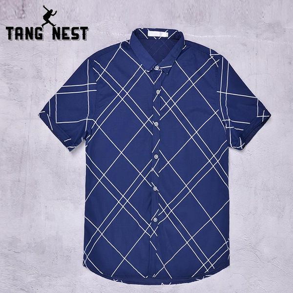 men's casual shirts tangnest 2021 business plaid summer short-sleeve men single breasted turn-down collar mcs697, White;black
men's casual shirts tangnest 2021 business plaid summer short-sleeve men single breasted turn-down collar mcs697, White;black
