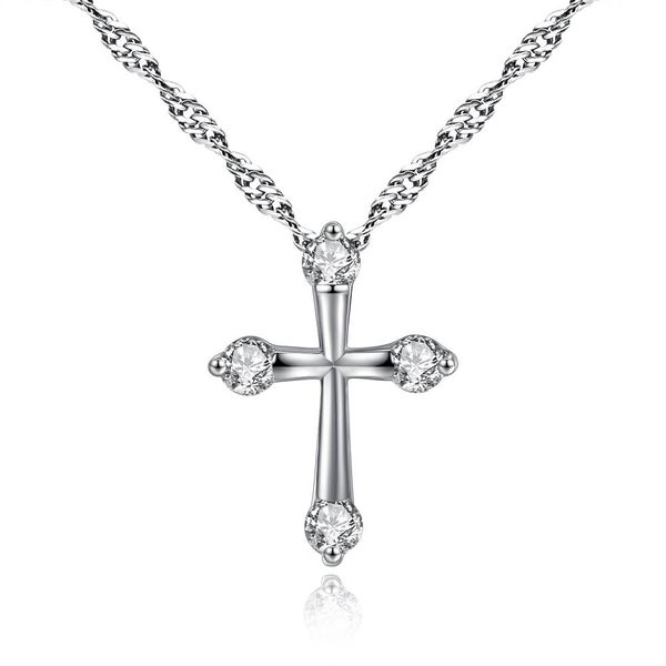 fashion crystal zircon jewelry round zirconium necklace cross pendant simple diamond love necklaces, Silver
fashion crystal zircon jewelry round zirconium necklace cross pendant simple diamond love necklaces, Silver