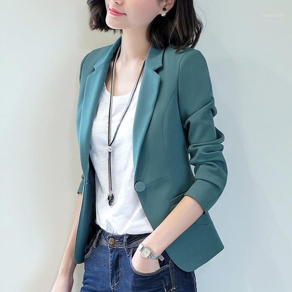 women's single coat 2021 autumn fashion casual temperament elegant solid color buckle small suit shirt suits & blazers, White;black
women's single coat 2021 autumn fashion casual temperament elegant solid color buckle small suit shirt suits & blazers, White;black