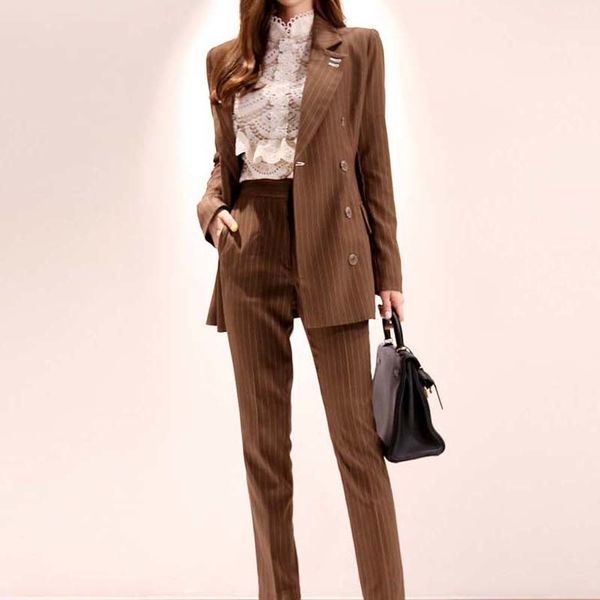 office work striped blazer suits of ol women pants suit blazers jackets with trouser two pieces set 210515, White;black
office work striped blazer suits of ol women pants suit blazers jackets with trouser two pieces set 210515, White;black