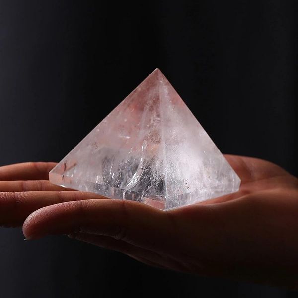 decorative objects & figurines 1pc white crystal quartz pyramid natural and mineral stones meditation reiki witchcraft supplies home decorat
decorative objects & figurines 1pc white crystal quartz pyramid natural and mineral stones meditation reiki witchcraft supplies home decorat