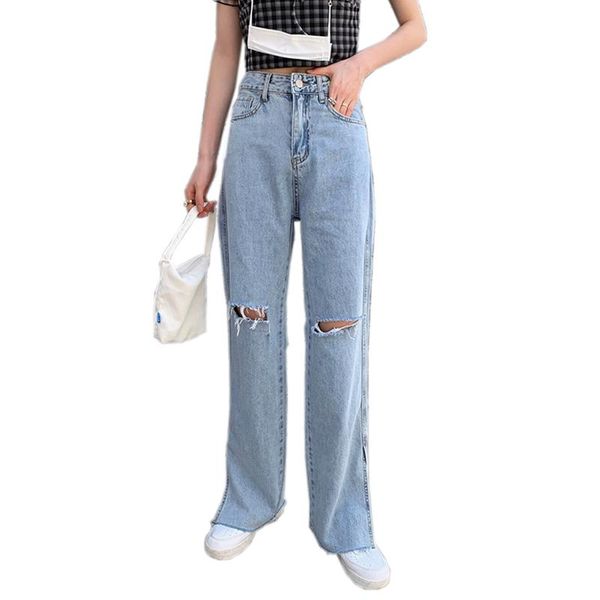 women's jeans high waisted women ripped korean streetwear fashion wide leg casual pants blue straight ladies denim summer 2021
women's jeans high waisted women ripped korean streetwear fashion wide leg casual pants blue straight ladies denim summer 2021