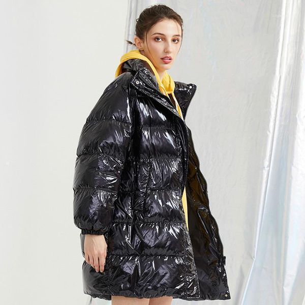 women's down & parkas 2021 winter jackets women mid long thick stand collar designer white duck filling parka female warm outerwear coa, Black
women's down & parkas 2021 winter jackets women mid long thick stand collar designer white duck filling parka female warm outerwear coa, Black