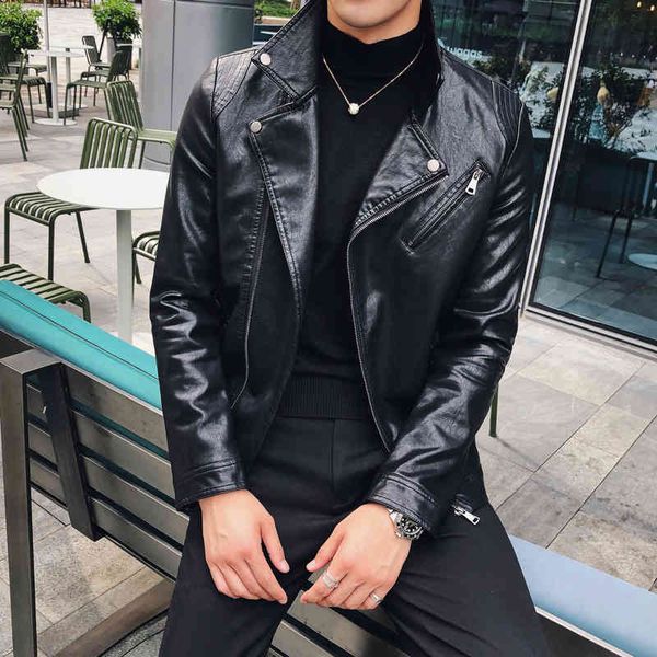 men's jackets 2021 leather casual autumn motorcycle plutonium jacket fine-fitting m-2xl, Black;brown
men's jackets 2021 leather casual autumn motorcycle plutonium jacket fine-fitting m-2xl, Black;brown