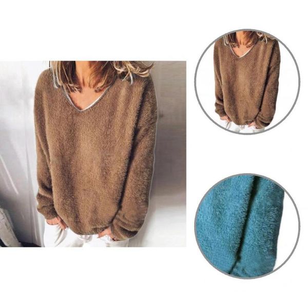 women's hoodies & sweatshirts soft women accessory v neck loose plush sweatshirt clothing, Black
women's hoodies & sweatshirts soft women accessory v neck loose plush sweatshirt clothing, Black