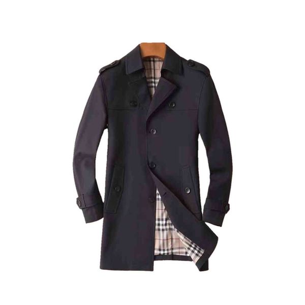 2022 men's trench coats medium length the new spring classic british style version loose temperament quality, Tan;black
2022 men's trench coats medium length the new spring classic british style version loose temperament quality, Tan;black