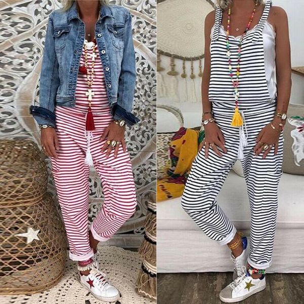 women's jumpsuits & rompers fashion women striped dungarees harem strap pant loose jumpsuit baggy strip trousers overalls plus size clo, Black;white
women's jumpsuits & rompers fashion women striped dungarees harem strap pant loose jumpsuit baggy strip trousers overalls plus size clo, Black;white