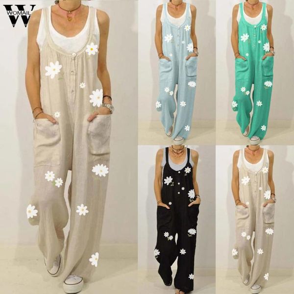 women's jumpsuits & rompers womail women jumpsuit print strappy dungarees cotton linen loose harem bib overalls wide leg pant long pock, Black;white
women's jumpsuits & rompers womail women jumpsuit print strappy dungarees cotton linen loose harem bib overalls wide leg pant long pock, Black;white