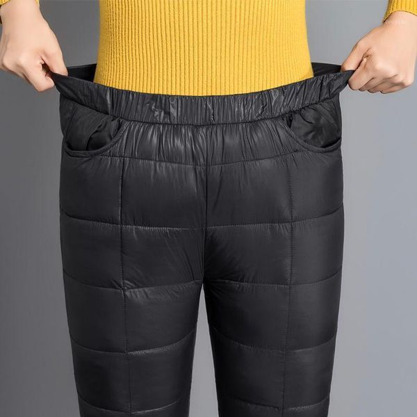 winter women pants warm down trousers female thick high waist pant russian women's & capris, Black;white
winter women pants warm down trousers female thick high waist pant russian women's & capris, Black;white