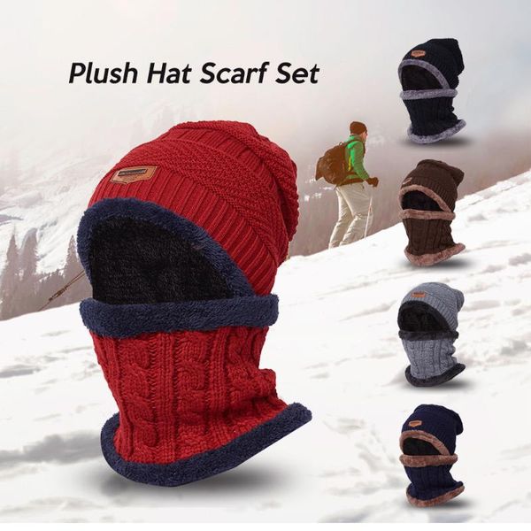 cycling caps & masks winter thermal warm scarf knit beanie set women men sports hiking camping plush hat neckerchief cap, Black
cycling caps & masks winter thermal warm scarf knit beanie set women men sports hiking camping plush hat neckerchief cap, Black