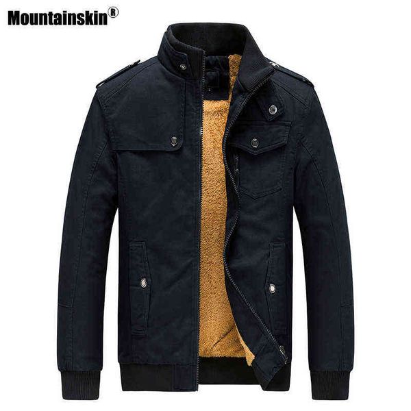 mountainskin men's jacket winter autumn mens thick warm windproof cotton jacket stand collar casual plus velvet coat male mt027 y1122, Black;brown
mountainskin men's jacket winter autumn mens thick warm windproof cotton jacket stand collar casual plus velvet coat male mt027 y1122, Black;brown