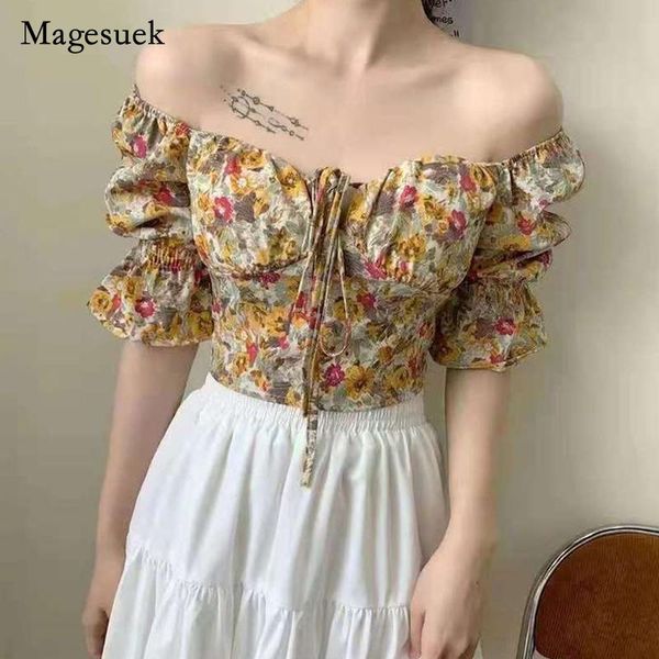 women's blouses & shirts 2021 korean summer slash neck shirt for women print off shoulder flare sleeve sweet female slim blusa 156, White
women's blouses & shirts 2021 korean summer slash neck shirt for women print off shoulder flare sleeve sweet female slim blusa 156, White