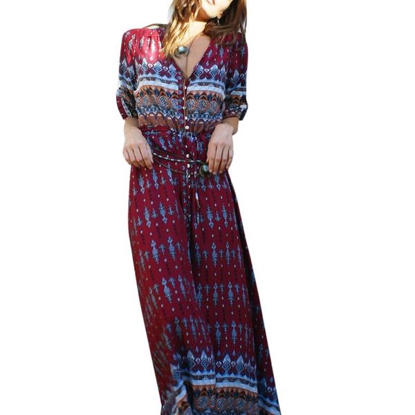 womens long maxi dress floral print button up split boho flowy party half sleeve bx0a casual dresses, Black;gray
womens long maxi dress floral print button up split boho flowy party half sleeve bx0a casual dresses, Black;gray