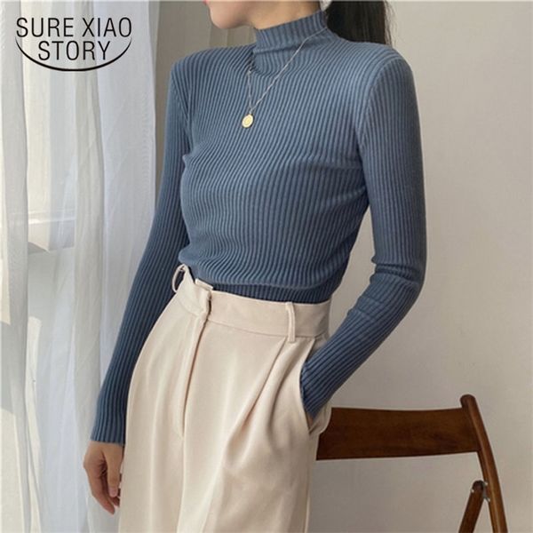 autumn winter turtleneck women sweater solid knitted pullovers long sleeve female knitwear lady casual slim 11316 210421, White;black
autumn winter turtleneck women sweater solid knitted pullovers long sleeve female knitwear lady casual slim 11316 210421, White;black