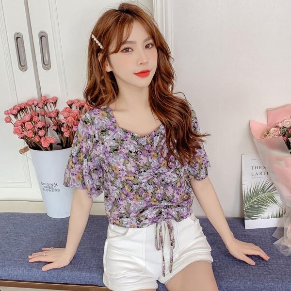 lady fashion elegant blouse women french retro print short sleeve casual shirt streetwear woman clothes women's blouses & shirts, White
lady fashion elegant blouse women french retro print short sleeve casual shirt streetwear woman clothes women's blouses & shirts, White