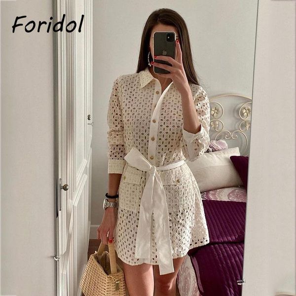 casual dresses foridol white lace long sleeve dress women hollow out belt shirt autumn winter party button up elegant office ladies, Black;gray
casual dresses foridol white lace long sleeve dress women hollow out belt shirt autumn winter party button up elegant office ladies, Black;gray