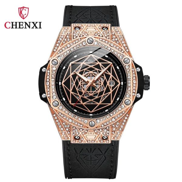 wristwatches chenxi fashion quartz men diamond watches leather waterproof luminous business wristwatch relogio masculino, Slivery;brown
wristwatches chenxi fashion quartz men diamond watches leather waterproof luminous business wristwatch relogio masculino, Slivery;brown