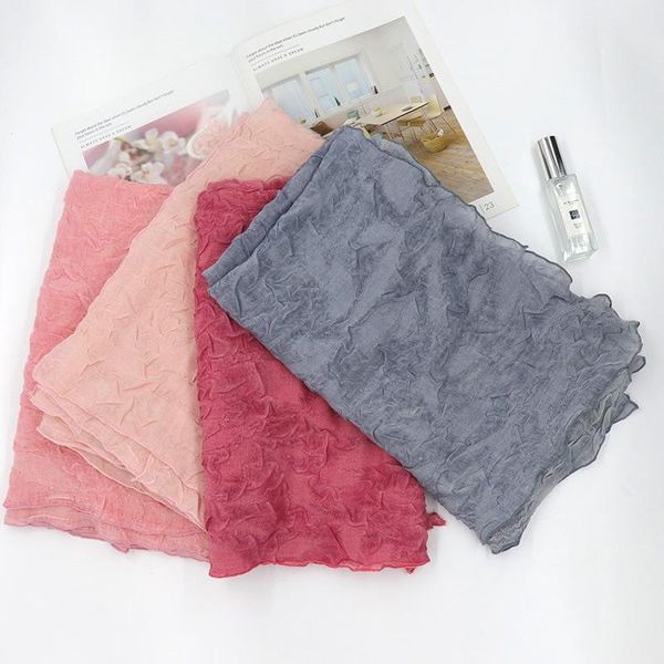 scarves 2021 autumn cotton wrinkle solid color shawls wrap women soft muslim crumple crinkle scarf hijab 4, Blue;gray
scarves 2021 autumn cotton wrinkle solid color shawls wrap women soft muslim crumple crinkle scarf hijab 4, Blue;gray