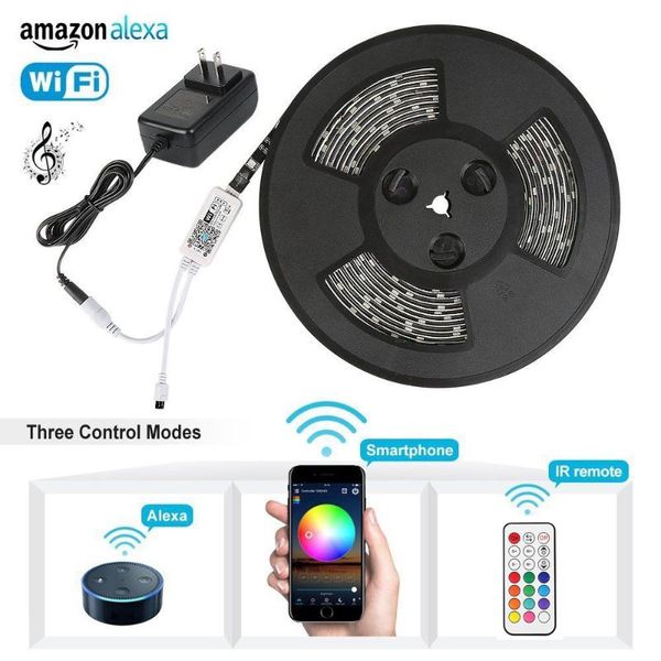 strips 5m 2835 wifi rgb led strip light christmas string tape lamp alexa google home syc rf remote controller + power full set
strips 5m 2835 wifi rgb led strip light christmas string tape lamp alexa google home syc rf remote controller + power full set