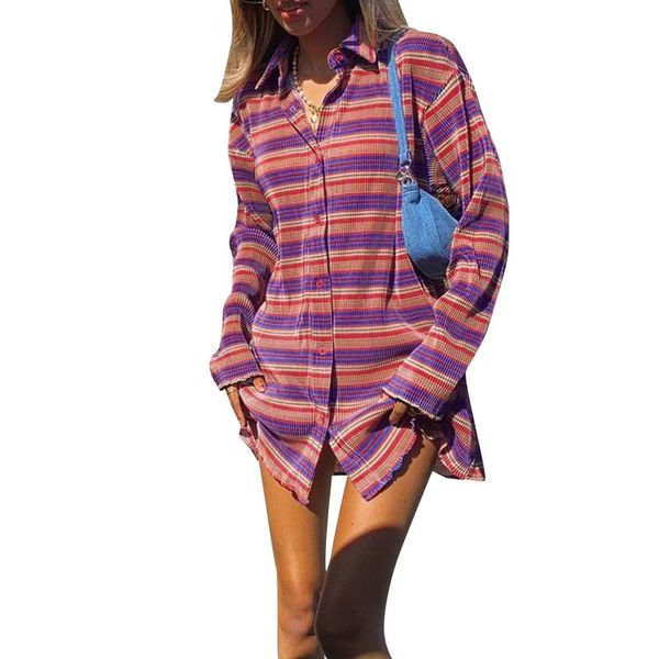 casual dresses 2021 women color block shirt dress adults button-down striped turn-down collar long sleeve, Black;gray
casual dresses 2021 women color block shirt dress adults button-down striped turn-down collar long sleeve, Black;gray