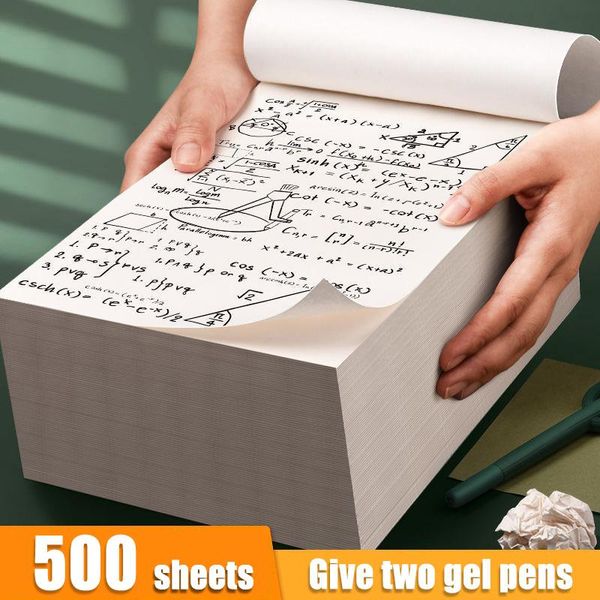 sheets of draft paper notebook for school supplies mathematical calculation book tailored students blank doodle books notepads, Purple;pink
sheets of draft paper notebook for school supplies mathematical calculation book tailored students blank doodle books notepads, Purple;pink