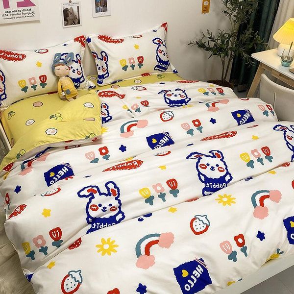 bedding sets cute rubbit girls boys bed linen duvet cover flat sheet pillowcase home use winter king single full size set 2021
bedding sets cute rubbit girls boys bed linen duvet cover flat sheet pillowcase home use winter king single full size set 2021