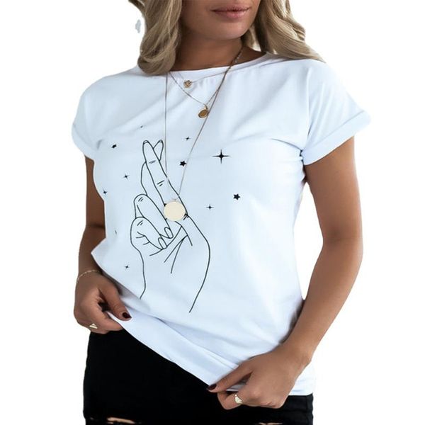 casual short sleeve funny print women's t shirt summer plus size graphic base tshirts female camisetas mujer clothing tees t-shirt, White
casual short sleeve funny print women's t shirt summer plus size graphic base tshirts female camisetas mujer clothing tees t-shirt, White